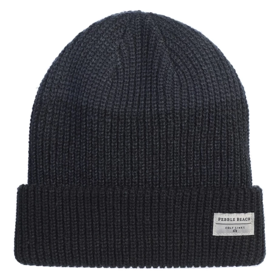 Pebble Beach Navy Prevailing Winds Beanie – Travis Mathew Golf Collection
