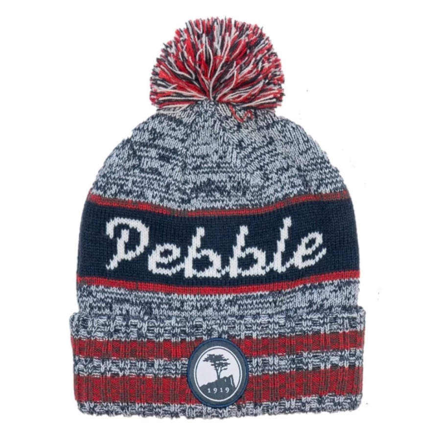 Pebble Beach Jacquard Knit Beanie - Premium Winter Hat by Pukka for Men & Women
