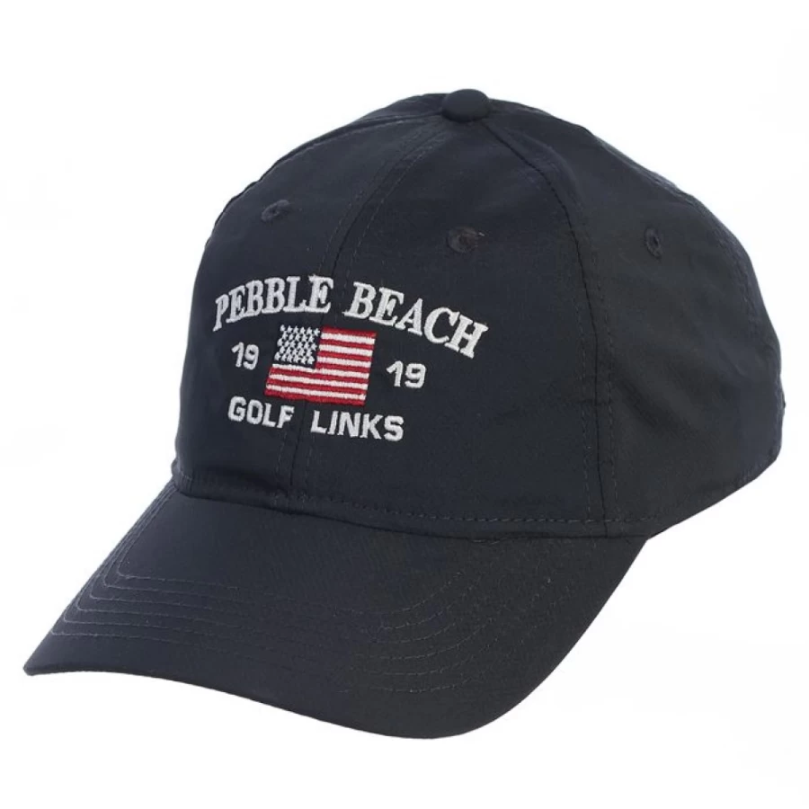 Pebble Beach Golf Tech Hat with American Flag Design by Ahead – Stylish & Performance Headwear
