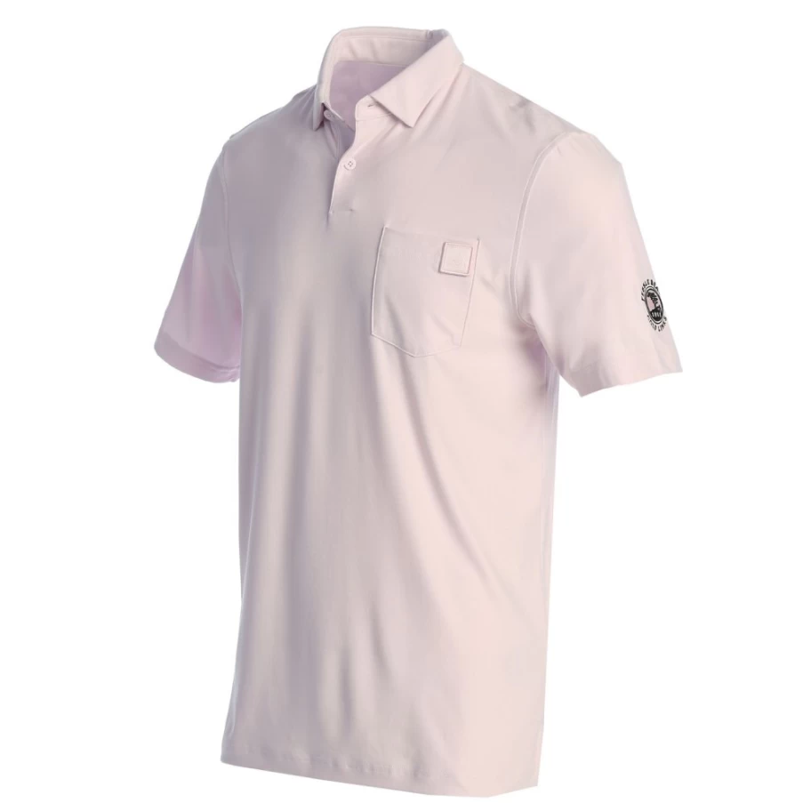 Pebble Beach Men's Spring Bloom Go-To Pocket Polo Shirt by Adidas