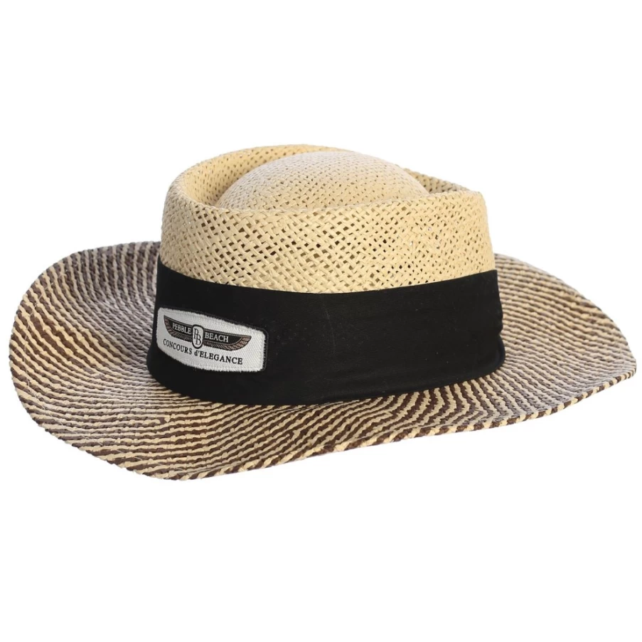 Pebble Beach Concours d'Elegance Official Straw Hat by Ahead – Classic Sun Protection for Golf & Outdoor Events